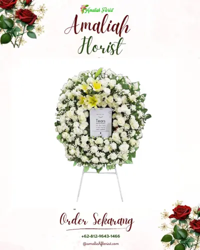 Krans Bunga Duka Cita di Cileunyi Kulon